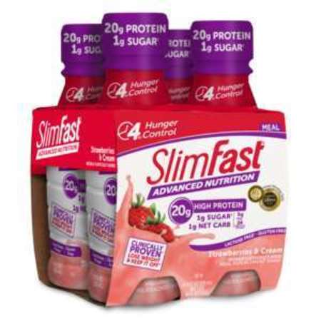 SLIMFAST Slimfast Advanced Nutrition RTD Strawberry N' Cream Shake 11 oz., PK12 74012